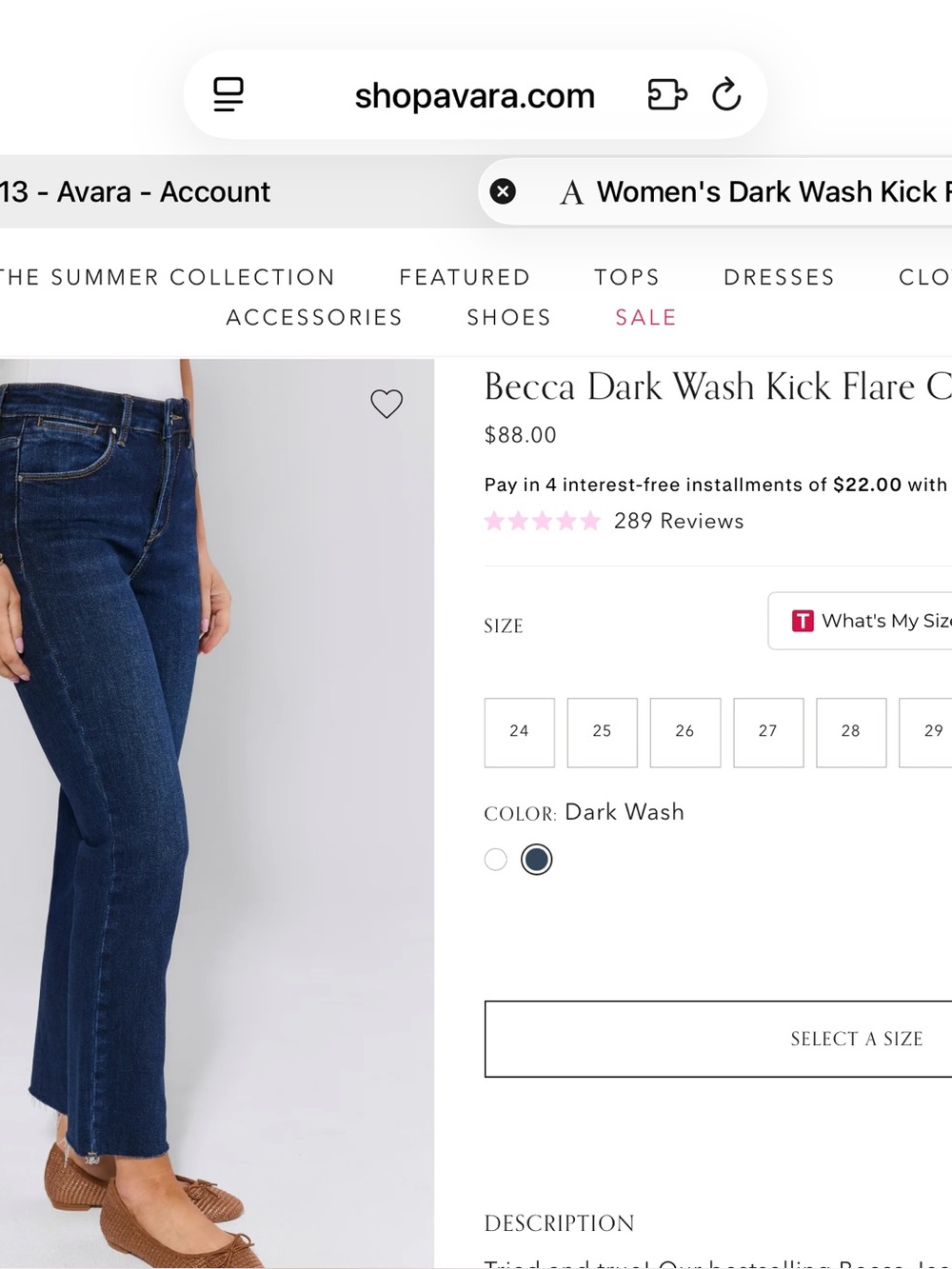 Risen dark wash jeans